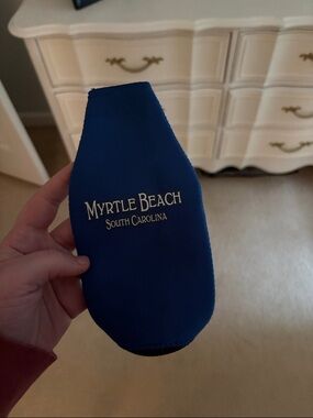 Myrtle Beach South Carolina Blue Can/Bottle Cooler